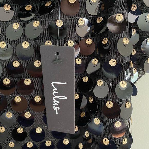 Lulus Black and Good Sequin Midi Dress - Picture 4 of 5